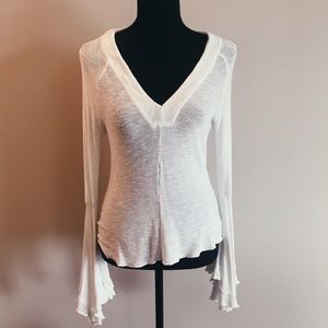 free people bell sleeve shirt
